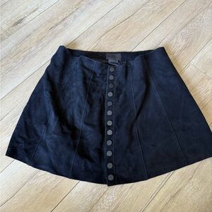 Zara Black Skirt with Button Detail